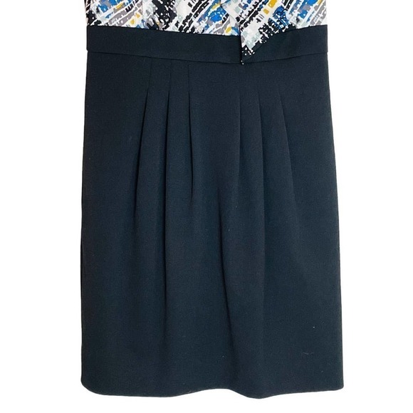 BCBG MAXAZRIA Blue Black Gem Accent Sleeveless Party Dress Women’s Size 0 - Picture 3 of 11